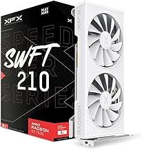XFX Speedster SWFT210 Radeon RX 7600 Graphics Card White with 8GB GDDR6 HDMI 3xDP, AMD RDNA 3 RX-76PSWFTWY