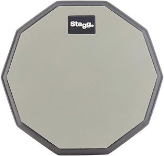 Stagg TD-08R Ten-Sided Desktop Practice Pad For Silent Stick Practice - 8"