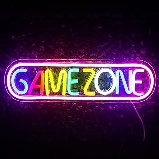 Game Zone Neons Signs Gamer LED Neon Light Gaming Zone Neon Sign for Game Room Decor,Play Area, Man Cave,Pub,Present for Teens, Friends, Boys (Colorful)