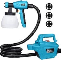 Fence Paint Sprayer Tilswall Pro 800W, Electric HVLP Paint Spray Gun with 3 Nozzle Sizes, 3 Spray Patterns, and 1300ML Detachable Container for Fences, Sheds, Decking, Garden Furniture