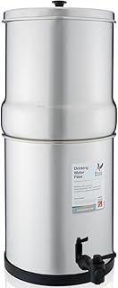 British Berkefeld 6L Stainless Steel Gravity Water Filter System | Comes With 2 Ultra Sterasyl Cartridges | Great Tasting Clean Water | No Power Or Plumbing Required | For Home Or Outdoor Use