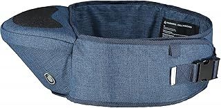 Hippychick Hipseat Baby Carrier, Lightweight Back-Saving Support Waist Stool, Adjustable Strap, Can Carry 6-36 Months Child, Denim Blue