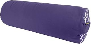 Yoga-Mad Yoga Bolster, Eco Friendly Buckwheat Bolster, 61cm x 23cm, Removable Washable Cover, Ideal for Yoga, Meditation and General Support