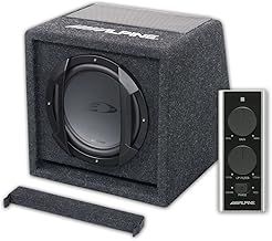 Alpine Electronics SWE-815 300W 8" Active Subwoofer, With Custom Enclosure, Remote Control, 4Ω Single Voice Coil