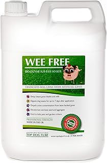 WEE FREE 5 Ltr Artificial Grass Cleaner and Pet Odour Eliminator for Dog Urine - Neutraliser and Deodoriser for Dog Wee on Astro Turf and Fake Lawns. Safe for Dogs and Animals.