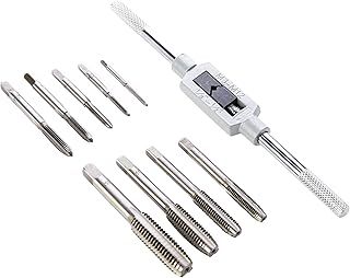 Neilsen CT1467 1467 TAP Wrench Set M3 M4 M5 M6 M7 M8 M10 M12 DIE Metric RETHREADING Tool 10 Piece, Black