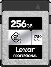 Lexar Professional SILVER Series 256GB CFexpress Card, Type B CFe Card up to 1750MB/s Read, CF Card Adopt PCIe Gen3x2, CF Memory Card Compatible with DSLR, Backward with XQD Camera (LCXEXSL256G-RNENG)