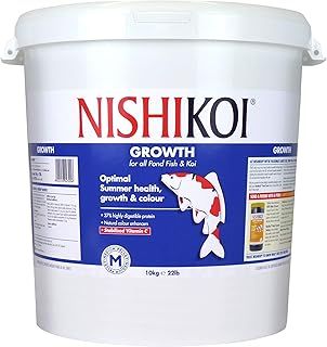 Nishikoi Growth Complete Food for Koi and Pond Fish - Medium Pellets - 10kg