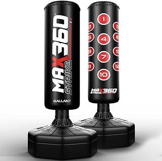 Gallant 6ft Boxing Bag Free Standing Punch Bag Adult - Max Strike 360 - Heavy Duty Punching Bag Dummy, Excellent for Punch Kick - Kickboxing Mixed Martial Arts MMA Home Gym Exercise Equipment