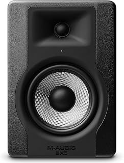 M-Audio BX5 - 5" Studio Monitor Speaker for Music Production & Mixing with Acoustic Space Control, 100W 2 Way Active Speaker, Single