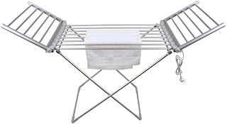 20 Bars Winged Electric Heated Clothes Airer Dryer Indoor Horse Rack Fast Laundry Washing Drying Folding for Easy Storage Towel Shirts Bed sheets Dry Saves Energy