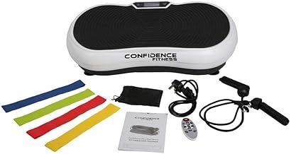 Confidence Fitness Vibeslim Deluxe Vibration Trainer Exercise Machine with Arm Straps and Resistance Bands