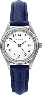 Sekonda Robinson 25mm Women’s Analogue Classic Quartz Watch Date Display with Leather Strap 30M Water Resistant