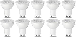 Amazon Basics LED GU10 Spotlight Bulb, 5.5W (Equivalent to 50W), Warm White, Dimmable- Pack of 10