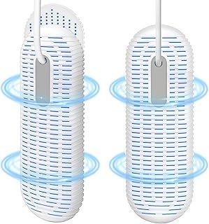 Electric Shoe Dryer - 4/8/12-Hour Timer Auto Off - Portable Boots Dryer for Shoes, Ski Boots, Gloves, Socks - UK Plug - Keep Your Footwear Fresh and Dry
