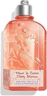 L'OCCITANE Cherry Blossom Bath & Shower Gel 250ml | Delicate, Floral & Fresh Scent | Luxury Body Cleanser for All Skin Types