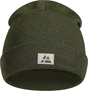 DANISH ENDURANCE Beanie Hat, Recycled Material, Soft Knit Cuffed Warm Winter Beanie, for Everyday or Outdoors, Unisex, Hat Men & Women