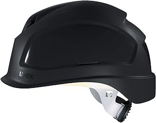 Uvex Pheos B-S-WR Protective Helmet - Ventilated Work Helmet for Construction Site - Black