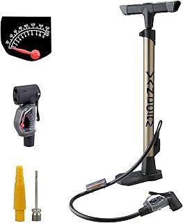 Vandorm Super Lite Alloy Bicycle Lightweight Presta Schrader Universal Bike Pump & FREE Tool Pod Airbed Football Adaptor Inner Tube Track Pump