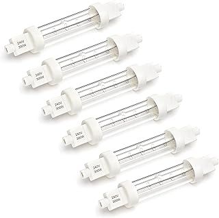 Heat Lamps 300w 240v Gantry Lights Jacketed Food Lamp 118mm R7S Part No LA01 Push Fit (6)