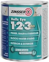 Zinsser BULLS EYE 1-2-3 *PLUS*** 1 litre Ready Mixed Colour - White