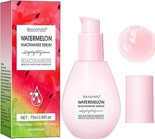 Watermelon Niacinamide Serum, Watermelon Hydrating Serum with Hyaluronic Acid, Moisturizing & Brightening, Lightweight Facial Serum