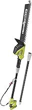Ryobi ONE+ 18V OPT1845 Cordless Pole Hedge Trimmer, 45cm Blade (Body Only), Green, Black