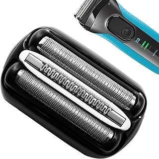 Replacement Shaving Heads, Compatible with All Braun Series 3 Shavers, 21B Precision Heads, Compatible with Braun Series 3 Replacement Heads 3010s 3040s 310s 300s etc, Black