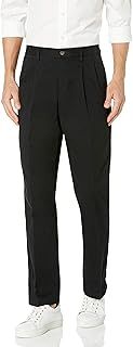 Amazon Essentials Men's Classic-Fit Wrinkle-Resistant Pleated Chino Trouser (Available in Big & Tall)