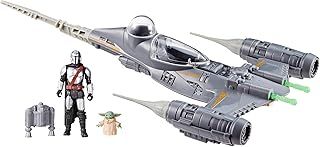 Star Wars Epic Hero Series The Mandalorian's N-1 Starfighter Set, Action Figure Toys for 4+ Year Old Boys and Girls