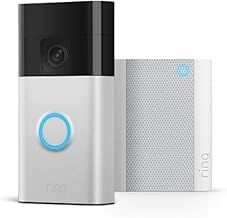 Ring Battery Video Doorbell (2024 release) + Chime | DIY Wireless Video Doorbell Camera | Head-To-Toe View | Easy to install (5 min) | With Built-in Battery I 30-day free trial of Ring Home