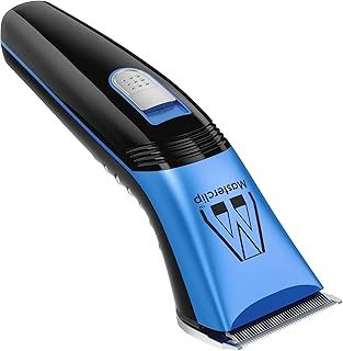Masterclip Dog Clippers (Blue), Ultra Quiet; Professional Grooming Kit with Lightweight Cordless Trimmer. Rechargeable Showmate II Clipper Suitable for Dogs, Cats and Other Pet Hair (Blue)