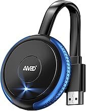 AIMIBO 4K Wireless Display Adapter, Plug & Play, 5G Miracast Dongle WiFi HDMI Adapter, Screen Mirroring Device for iOS/Android/Windows/MacOS to HDTV/Monitor/Projector, Support Miracast/DLNA/Airplay