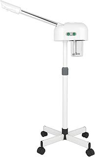 Professional Facial Steamer, Hot Mist, Ozone Humidifier, Can Use at Home and Beauty Salon, Extract Blackheads, Rejuvenate and Hydrate Your Face Skin for Youthful Complexion, Adjustable Height (B)