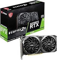 MSI GeForce RTX 3060 VENTUS 2X 12G OC Gaming Graphics Card - 12GB GDDR6, 1807 MHz, PCI Express Gen 4, 192-bit, 3x DP (v1.4), HDMI 2.1 (Supports 4K)