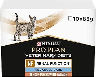 PRO PLAN VETERINARY DIETS NF Advanced Care Renal Function Wet Cat Food Salmon 10x85g, Pack of 4