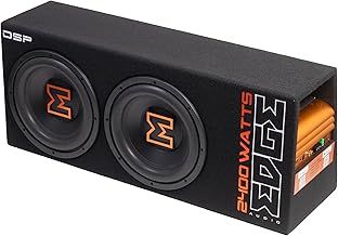 EDBX12TADSP-E3 12 inch Twin active loaded bass enclosure with built in amplifier and DSP control