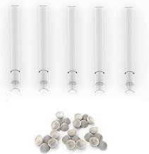 Straight Glass Stem for Arizer Solo/Air MAX All Versions, Mouthpiece Kit with (x25 Screens) by The Vapetrix