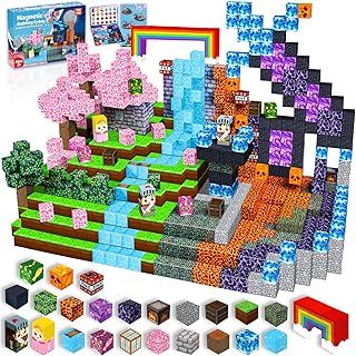 Magnetic Blocks-150 PCS Build Dark Swordsman's Forest Castle Magnet World - Magnetic Toys for Montessori Toddler Christmas Birthday Gifts - STEM Sensory Toys for 3 4 5 6 7 8 9 10 Year Old Boys & Girls