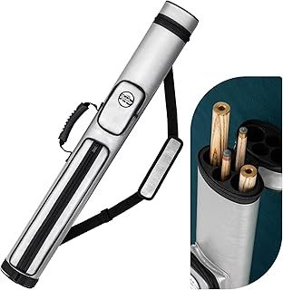 Snooker Cue Case, Pool Cue Case for 2-Piece Cue (Not for 3/4 Cues), Made of Faux Leather Snooker Accessories