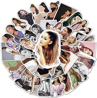 Ariana Singer Vinyl Decal Stickers - Set of 50 Die-Cut - Suitable for Laptops, Phones, Cases, Walls, Luggage, Books, and Water Bottles