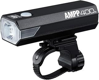 CatEye AMPP Super Bright LED Bicycle Front Lights - OptiCube Technology - IPX4 Waterproof Rated - FlexTight Easy Fit Bracket - USB Rechargeable - Cycling Lights