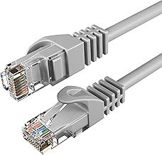 Cat6 50M Network Ethernet Patch Cable, 550Mhz Internet Wire, Compatible with PC, Laptop, Modem, Router, TVs, Printer Cord, Consoles for Home and Office, Blue
