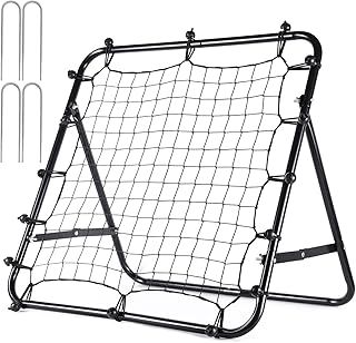 Football Rebounder Net Kids Rebound Net Kickback Aid Target Goal Soccer Training Equipment for Children Garden Outdoor 65cm*65cm