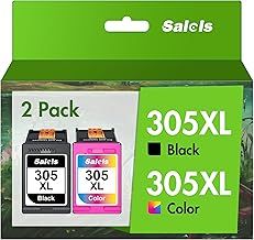 305XL Ink Cartridges Replacement for HP 305 Ink Cartridges Black and Colour for HP305 XL for HP DeskJet 2700 2710e 2720e 4120e 2721e Plus 4100 4120 Envy 6000 6020e 6032e 6032 Pro 6430,2-Pack