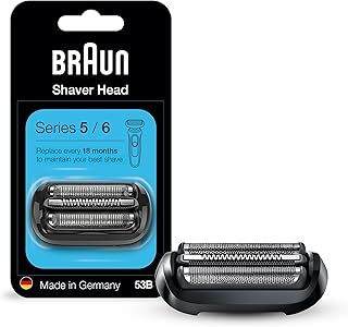 Braun Series 5 and 6 New Generation Electric Shaver Replacement Head - 53B - Compatible with Razors 5020s, 5018s, 5050cs, 6020s, 6075cc, 6072cc