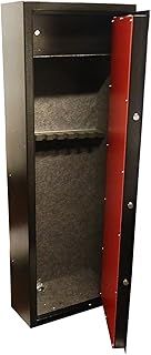 dirty pro tools™ DELUXE MODEL 8 SHOTGUN CABINET WITH BUILT IN AMMO SAFE RIFLE GUNS SAFE FELT LINED VAULT LOCKING DOOR