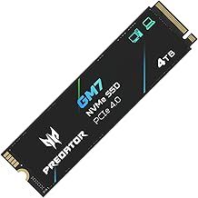acer Predator GM7 4TB SSD, M.2 2280 PCIe Gen4 x4 NVMe 2.0, Up to 7400 MB/s, HMB+SLC, Internal PC Solid State Drive for Laptop, Desktop and PS5 - BL.9BWWR.119