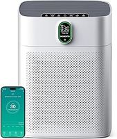 MORENTO Smart Air Purifier for home Large Rooms up to 1076 ft², Wi-Fi and Alexa compatible, Auto Mode, Quiet Mode 24dB, HEPA Filter Removes Dust, Pollen, Smoke 1 Pack + 2 Pack Filters