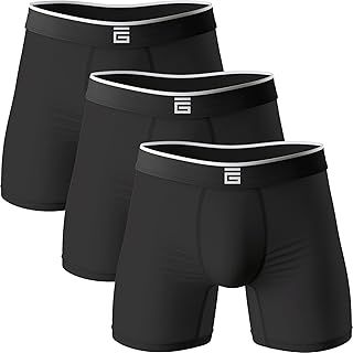 Mens Boxers Bamboo Anti Chafing Soft Comfortable Boxer Briefs Longer Leg - Boxer Shorts Multipack - Moisture Wicking Technology